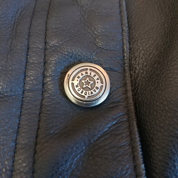 Women's Medium M Harley-Davidson Leather Jacket Embroidered - Picture 3 of 9